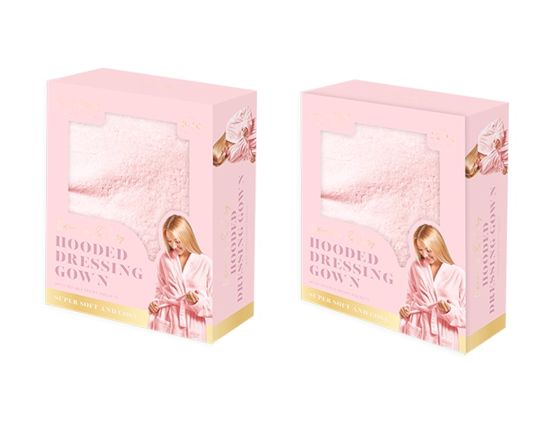 Wholesale Ladies Hooded Dressing Gown