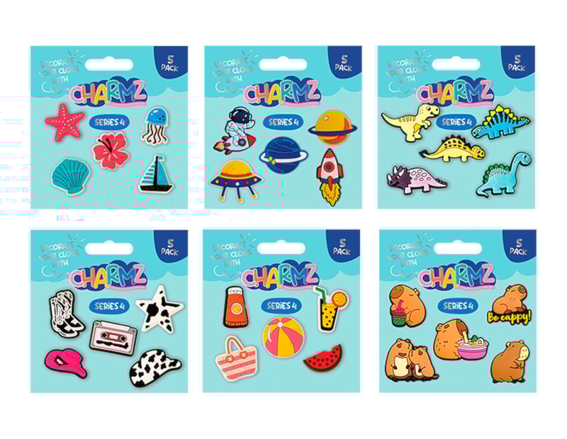 Wholesale Clog Charms 5pk CDU Series 4