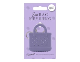 Wholesale EVA Bag Keyring CDU Wholesale EVA Bag Keyring Lilac