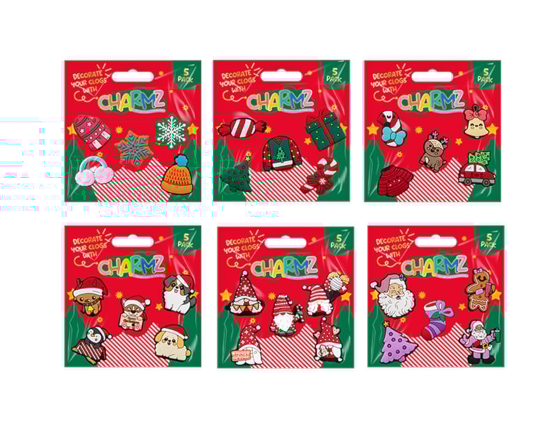 Wholesale Christmas Clog Charmz 5pk CDU Wholesale Christmas Clog Charmz 5pk CDU