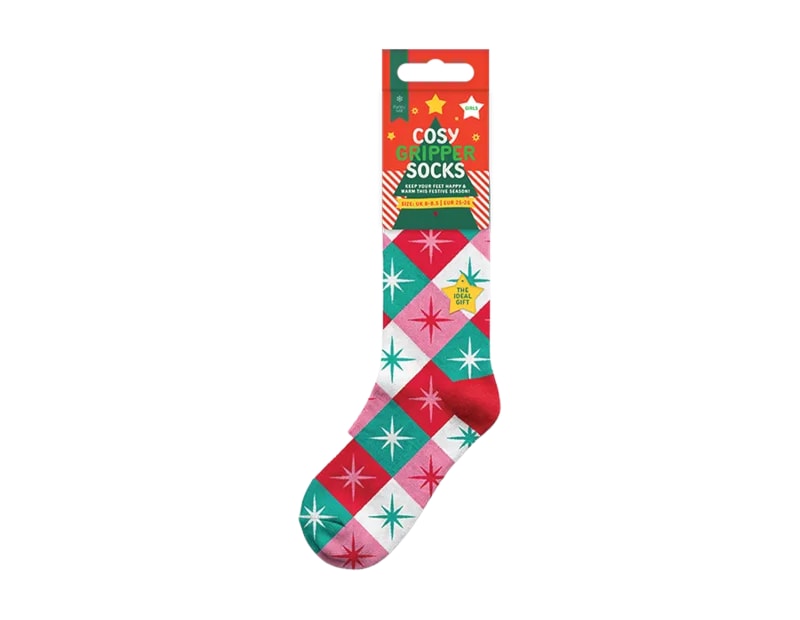 Wholesale Girls Printed Novelty Cosy Socks with Grippers Wholesale Girls Printed Novelty Cosy Socks with Grippers
