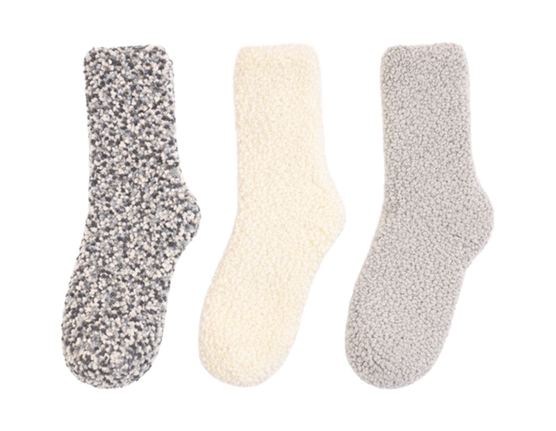 Wholesale Ladies Popcorn Cosy Socks 3pk Bulk Buy Ladies Popcorn Cosy Socks 3pk