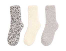 Bulk Buy Ladies Popcorn Cosy Socks 3pk