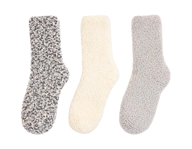 Wholesale Ladies Popcorn Cosy Socks 3pk