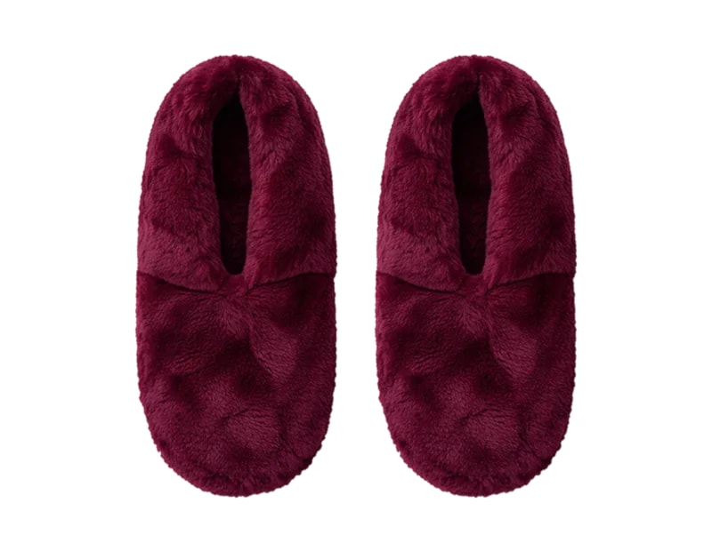 Wholesale Ladies Faux Fur Memory Foam Slipper Socks