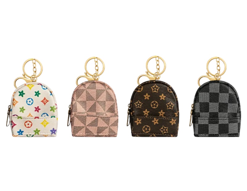 Wholesale Luxury Backpack Keyring CDU