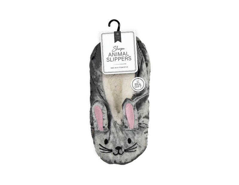 Wholesale Ladies Sherpa Animal Slippers Wholesale Ladies Sherpa Animal Slippers