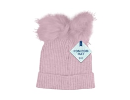 Wholesale Kids Pom Pom Hat With Metallic Thread Wholesale Kids Pom Pom Hat With Metallic Thread