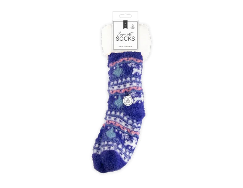 Wholesale Supersoft Printed Lounge Socks Wholesale Supersoft Printed Lounge Socks