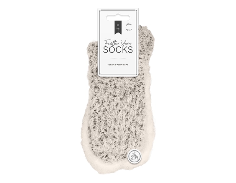 Wholesale Feather Yarn Socks 2pk Wholesale Feather Yarn Socks 2pk