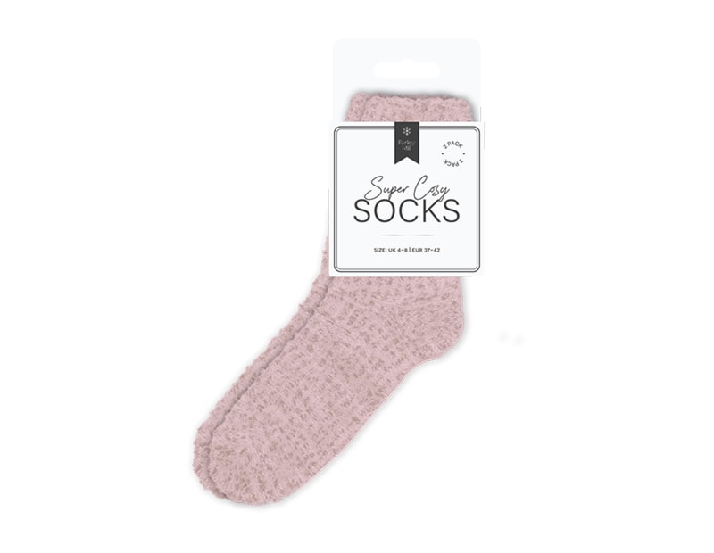 Wholesale Plain Cosy Socks 2pk Wholesale Plain Cosy Socks 2pk