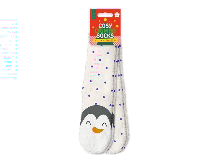 Wholesale Cosy Printed Socks with Grippers Wholesale Cosy Printed Socks with Grippers