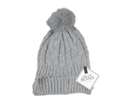 Wholesale Cable Knit Hat with Pom Pom Wholesale Cable Knit Hat with Pom Pom
