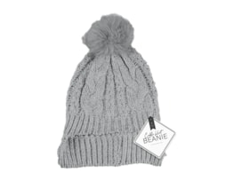 Wholesale Cable Knit Hat with Pom Pom Wholesale Cable Knit Hat with Pom Pom