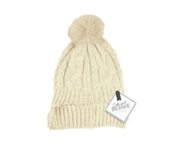 Wholesale Cable Knit Hat with Pom Pom Wholesale Cable Knit Hat with Pom Pom