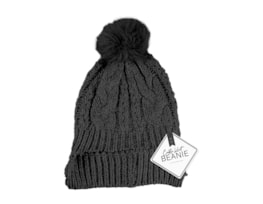 Wholesale Cable Knit Hat with Pom Pom Wholesale Cable Knit Hat with Pom Pom