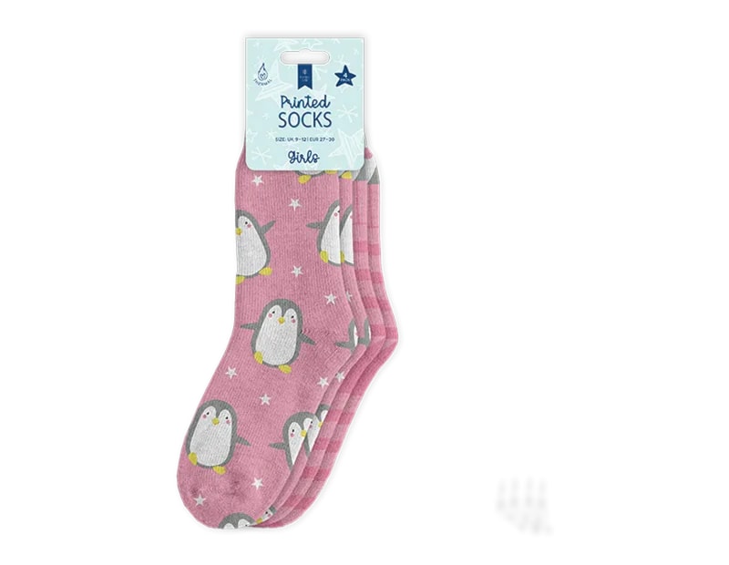 Wholesale Kids Printed Thermal Socks Wholesale Kids Printed Thermal Socks