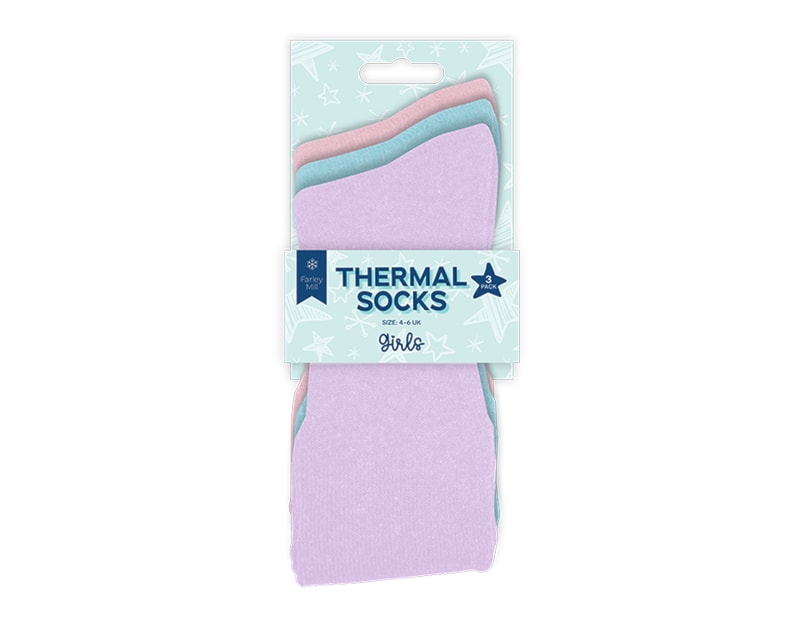 Wholesale Girls Thermal Socks 3pk Wholesale Girls Thermal Socks 3pk