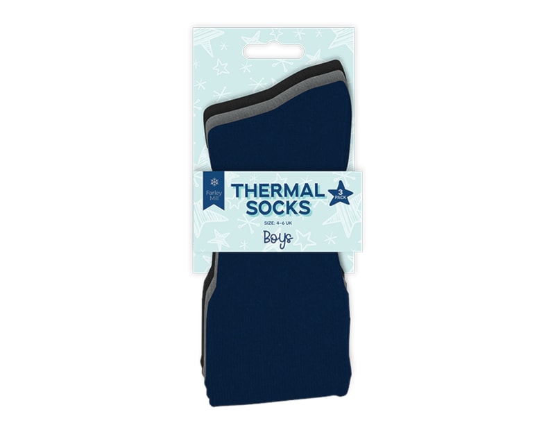 Wholesale Boys Thermal Socks 3pk Wholesale Boys Thermal Socks 3pk