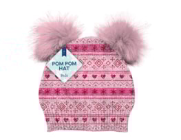 Wholesale Girls Lurex Pom Pom Trim Hat Wholesale Girls Lurex Pom Pom Trim Hat