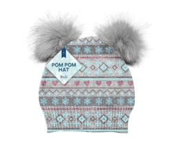 Wholesale Girls Lurex Pom Pom Trim Hat Wholesale Girls Lurex Pom Pom Trim Hat