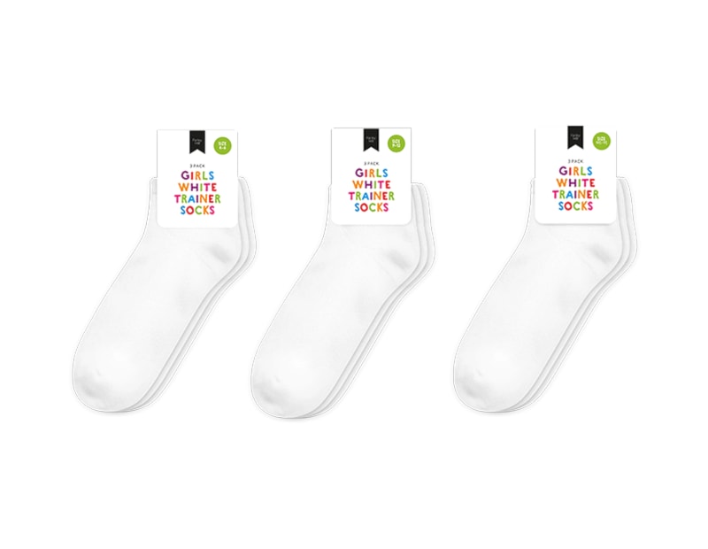 Wholesale Girls Plain Trainer Socks Wholesale Girls Plain Trainer Socks