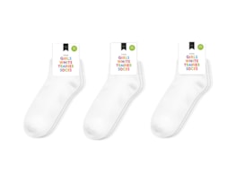 Wholesale Girls Plain Trainer Socks