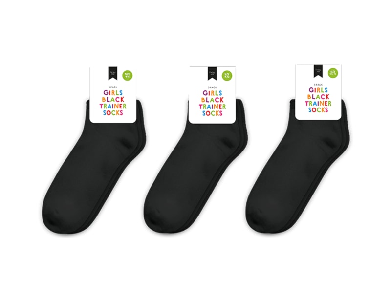 Wholesale Girls Plain Trainer Socks Wholesale Girls Plain Trainer Socks
