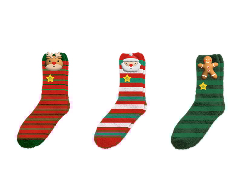 Wholesale Ladies Novelty Christmas Socks 3pk Wholesale Ladies Novelty Christmas Socks 3pk