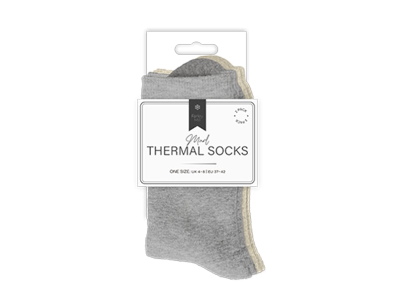 Wholesale Ladies Plain Marl Thermal Socks 2pk Wholesale Ladies Plain Marl Thermal Socks 2pk