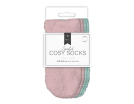 Wholesale Ladies Mixed Cosy Socks 2pk Wholesale Ladies Mixed Cosy Socks 2pk