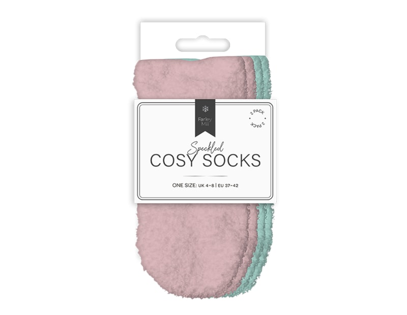 Wholesale Ladies Mixed Cosy Socks 2pk Wholesale Ladies Mixed Cosy Socks 2pk