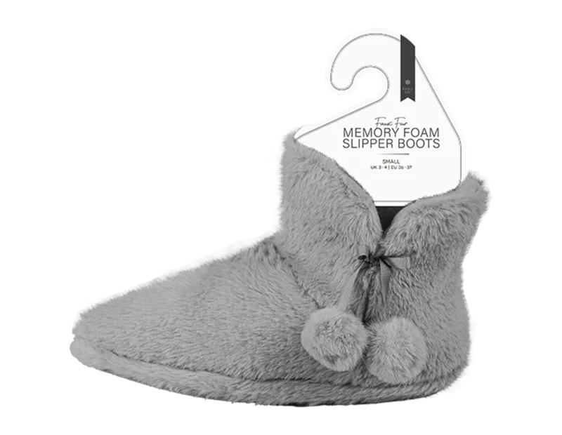 Wholesale Ladies Faux Fur Memory Foam Slipper Boots Wholesale Ladies Faux Fur Memory Foam Slipper Boots