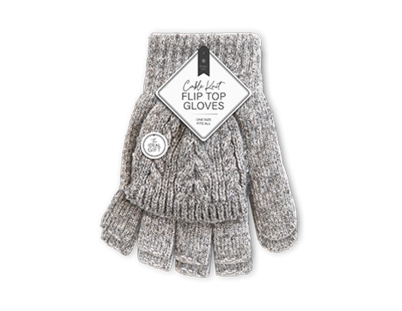 Wholesale Ladies Cable Knit Flip Top Gloves Wholesale Ladies Cable Knit Flip Top Gloves