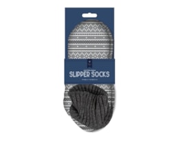 Wholesale Men's Pattern Knitted Cable Slipper Socks with Cuff Wholesale Men's Pattern Knitted Cable Slipper Socks with Cuff