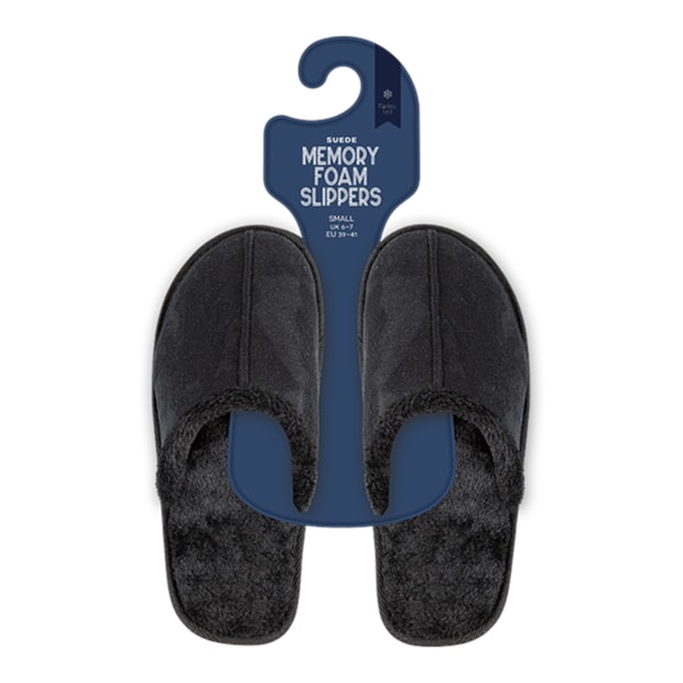 Wholesale Men's Suede Memory Foam Slippers Wholesale Men's Suede Memory Foam Slippers