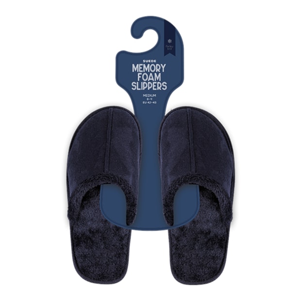 Wholesale Men's Suede Memory Foam Slippers Wholesale Men's Suede Memory Foam Slippers