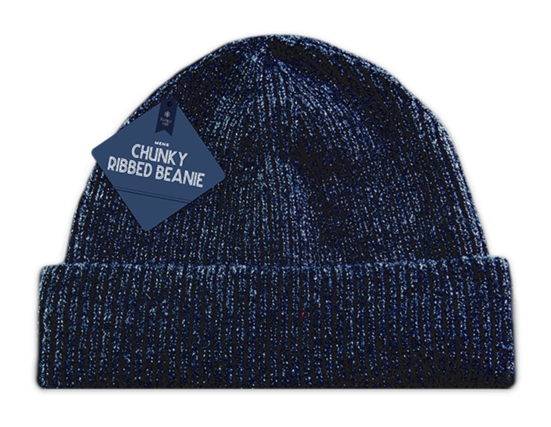 Wholesale Mens Chunky Ribbed Beanie Wholesale Mens Chunky Ribbed Beanie