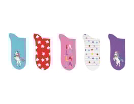 Wholesale Girls Printed Novelty Lurex Socks 5pk Wholesale Girls Printed Novelty Lurex Socks 5pk