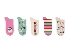 Wholesale Girls Printed Novelty Lurex Socks 5pk Wholesale Girls Printed Novelty Lurex Socks 5pk