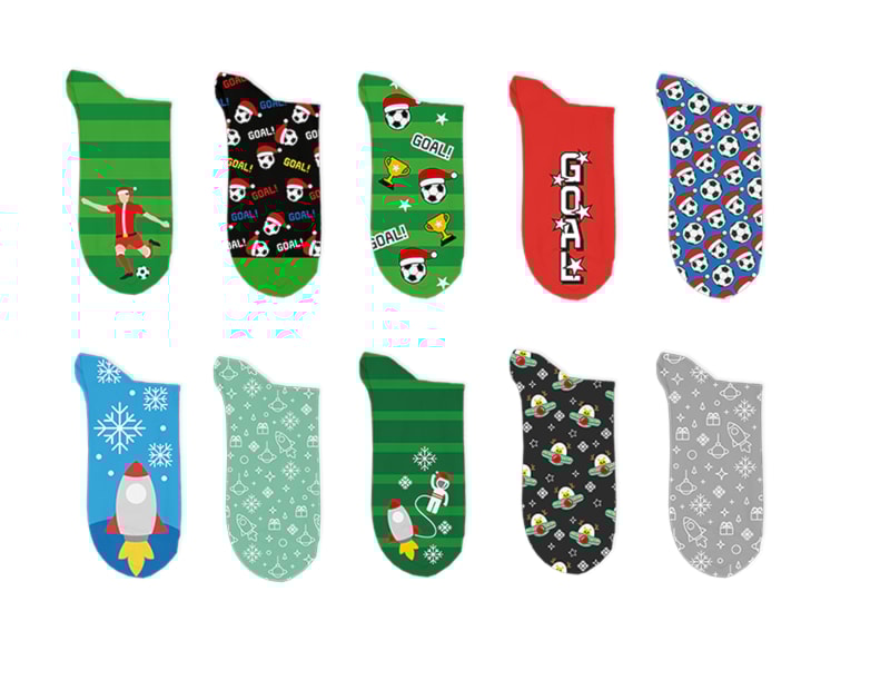 Wholesale Boys Printed Novelty Lurex Socks 5pk Wholesale Boys Printed Novelty Lurex Socks 5pk