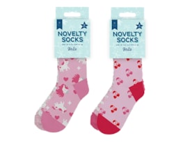 Wholesale Girls Novelty Cosy Socks 2pk Wholesale Girls Novelty Cosy Socks 2pk
