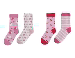 Wholesale Girls Novelty Cosy Socks 2pk Wholesale Girls Novelty Cosy Socks 2pk