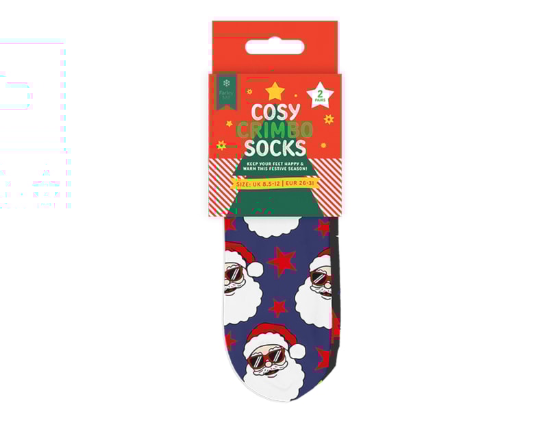 Wholesale Boys Printed Novelty Cosy Socks with Grippers 2pk Wholesale Boys Printed Novelty Cosy Socks with Grippers 2pk