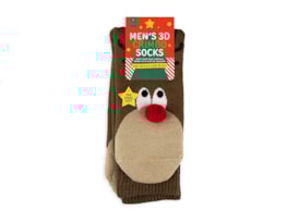 Wholesale Festive 3D Character Men's Socks