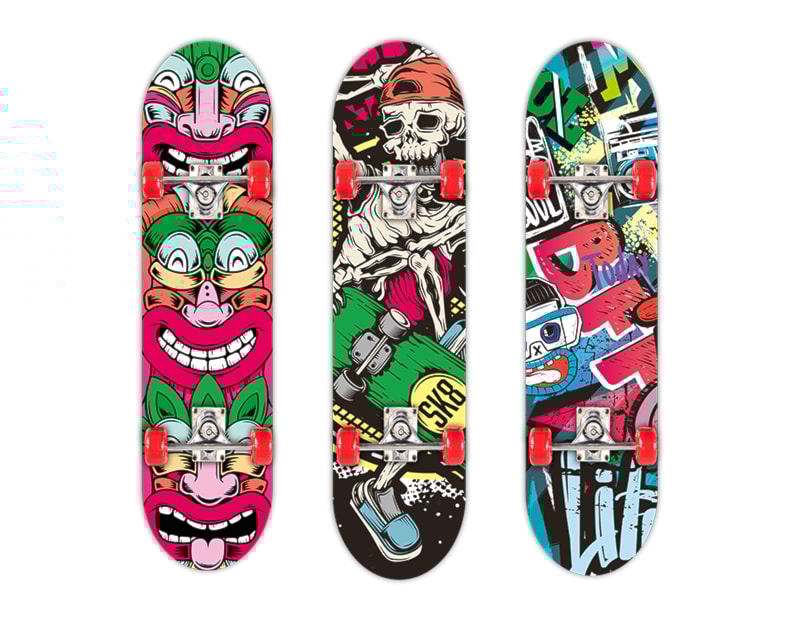 Wholesale Kids Printed Skateboard 31" CDU Wholesale Kids Printed Skateboard 31" CDU