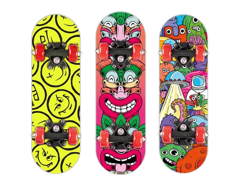 Wholesale Kids Printed Skateboard 17" CDU Wholesale Kids Printed Skateboard 17" CDU