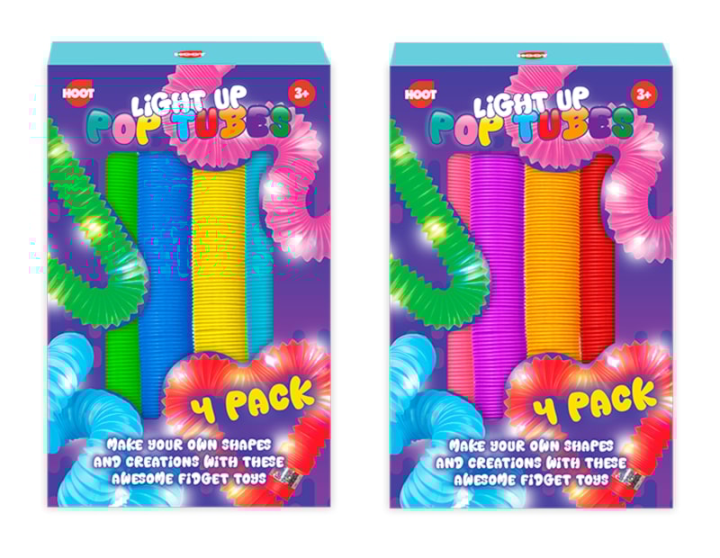 Wholesale Light Up Pop Tubes 4pk CDU Wholesale Light Up Pop Tubes 4pk CDU