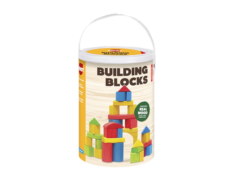 Wholesale Wooden Buildings blocks 100pk.