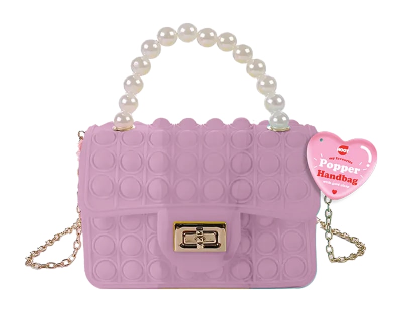 Wholesale Popper Handbag With Gold Clasp